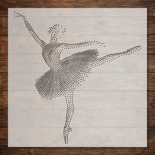 Ballerina Dancing reusable Mylar stencil