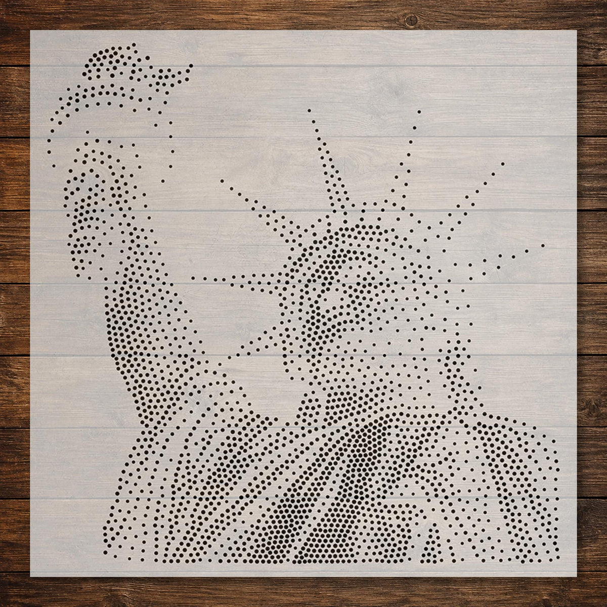 Statue of Liberty reusable Mylar stencil