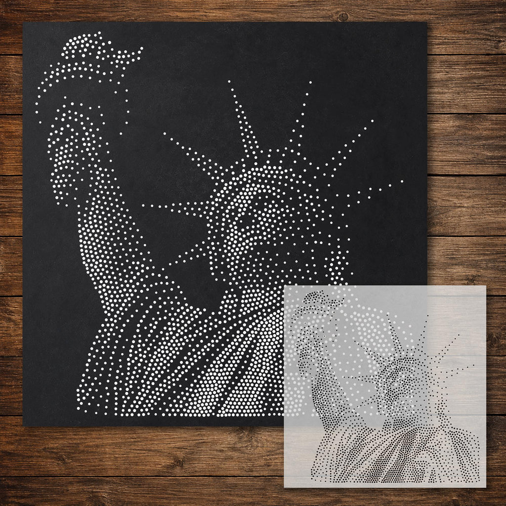 Statue of Liberty reusable Mylar stencil