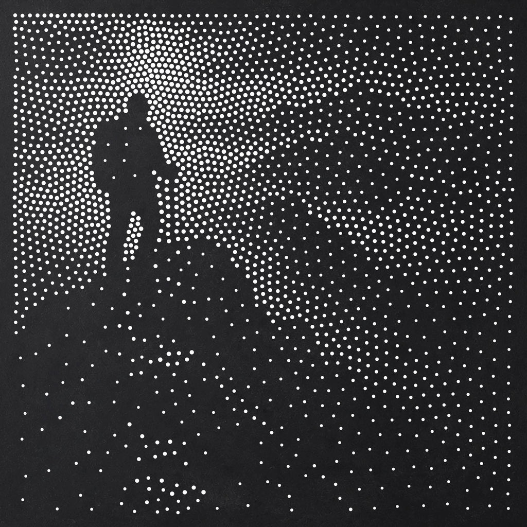 Hiker on Peak reusable Mylar stencil
