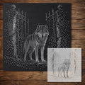 Wolf by Ruined Gates reusable Mylar stencil