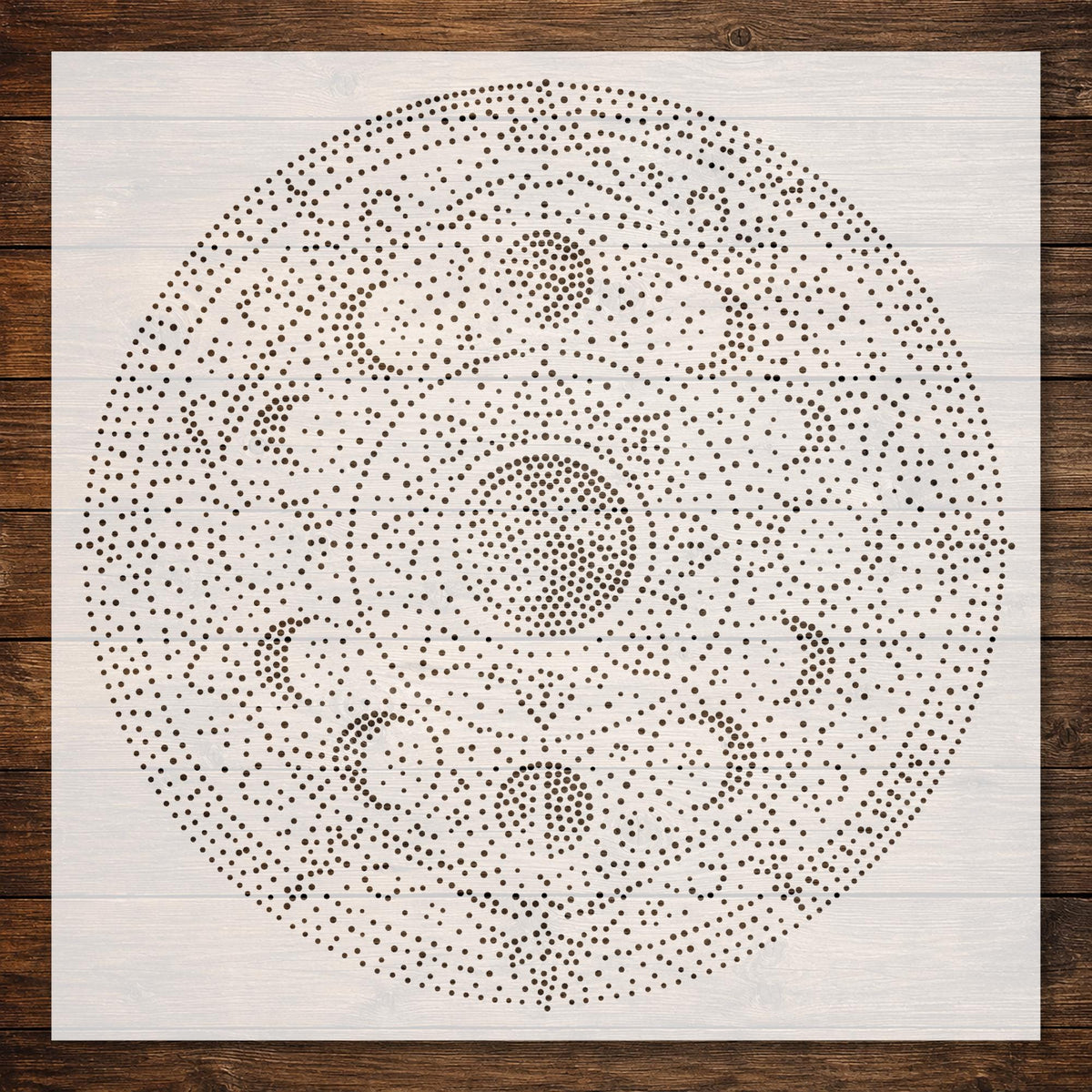 Moon Phases Mandala reusable Mylar stencil