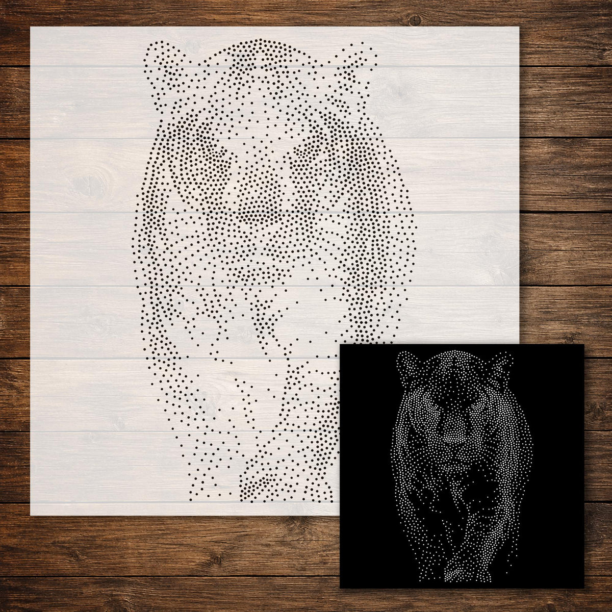 Black Panther reusable Mylar stencil