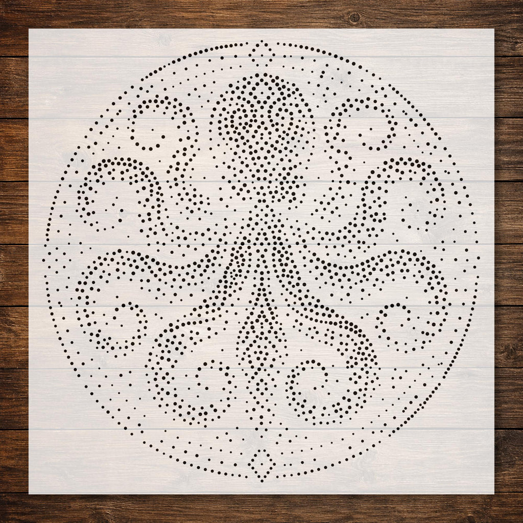 Tribal Octopus Mandala reusable Mylar stencil
