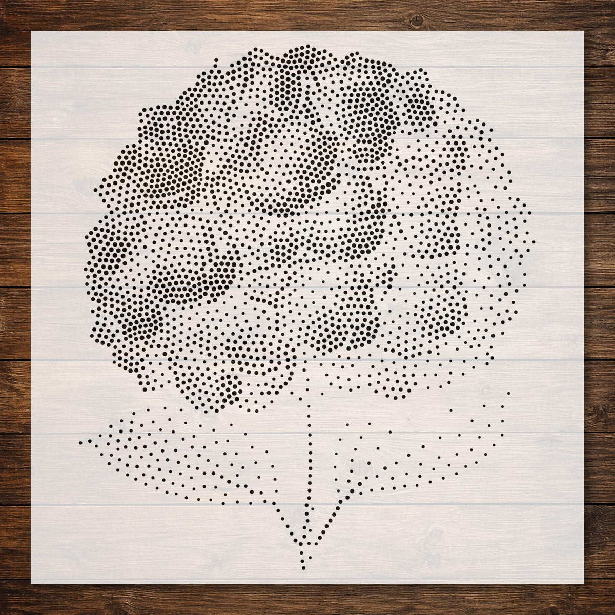 Hydrangea Flower reusable Mylar stencil