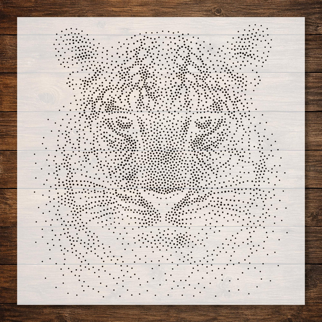 Leopard reusable Mylar stencil