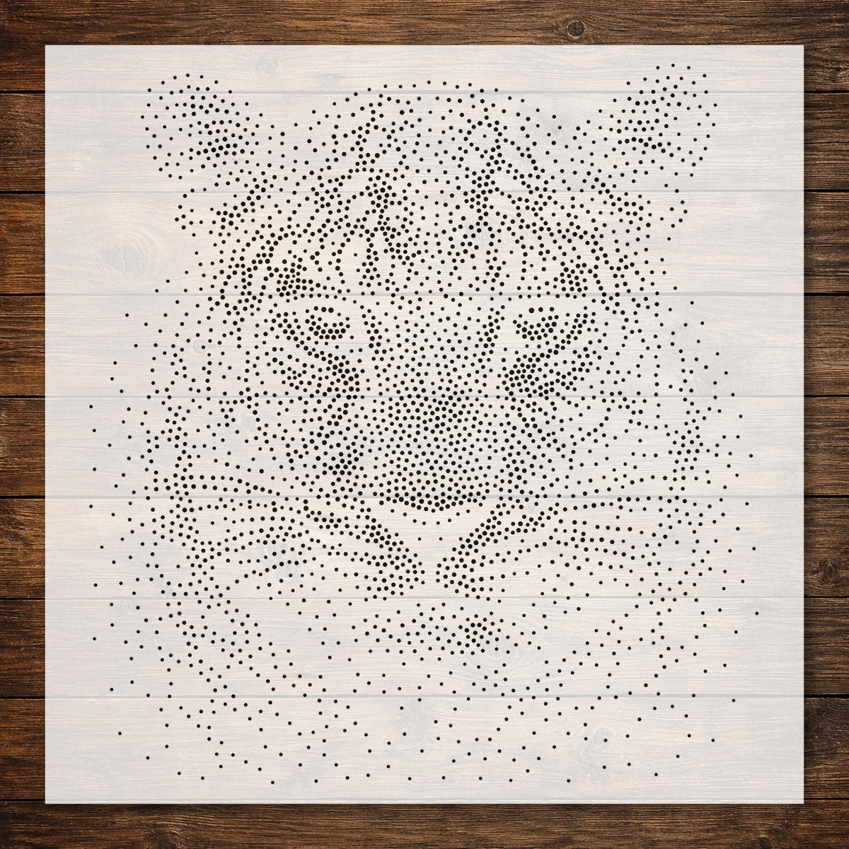 Leopard reusable Mylar stencil