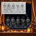 Nutcracker Soldiers Window Snow Spray reusable Mylar stencil