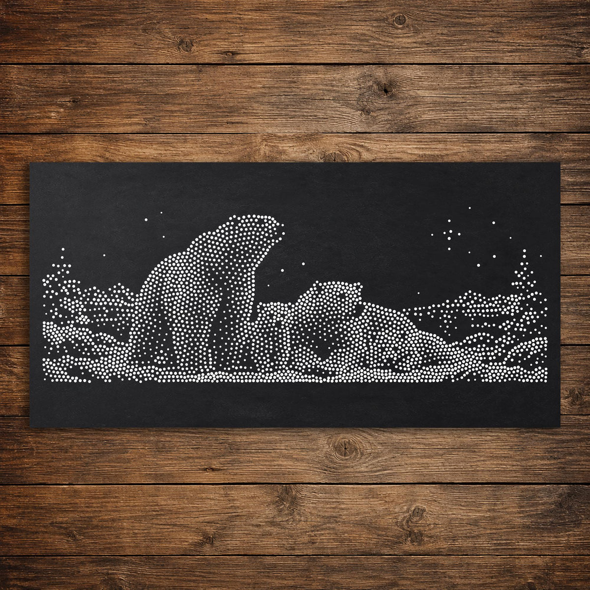 Christmas Polar Bear Family Window Snow Spray reusable Mylar stencil