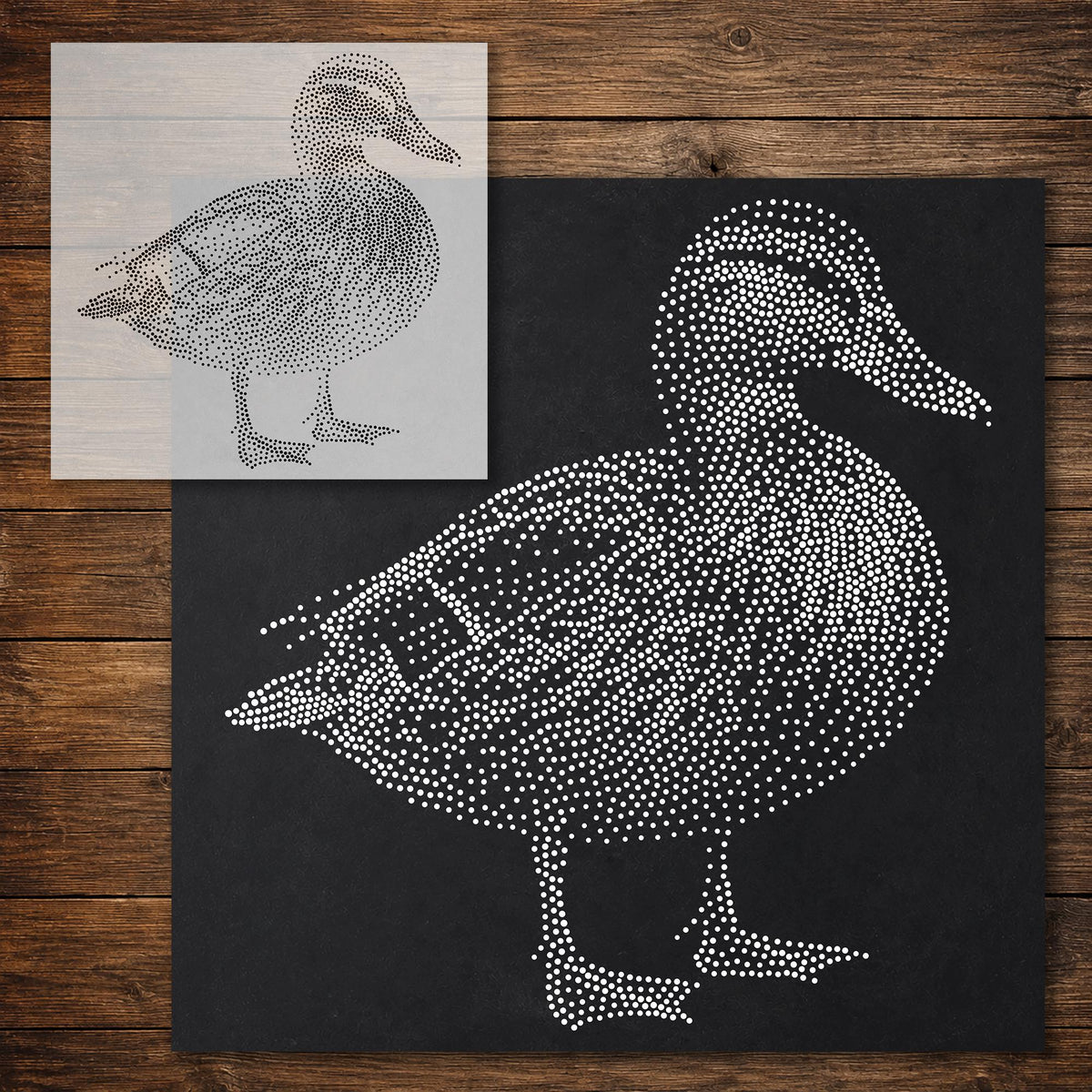 Mallard Duck reusable Mylar stencil