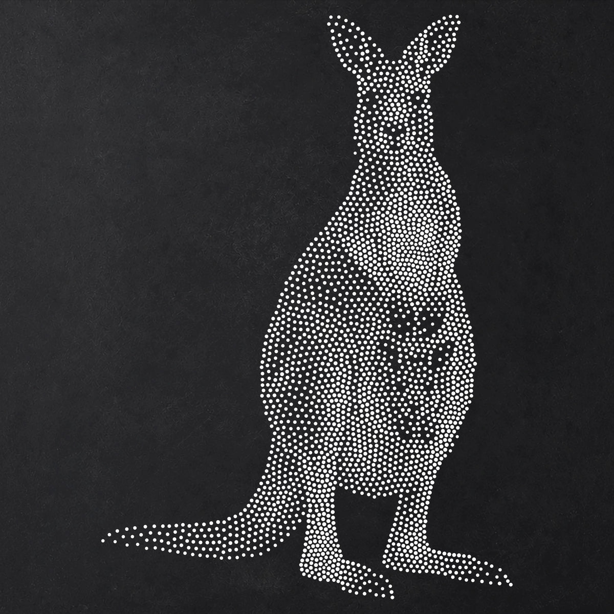 Kangaroo with Joey in Pouch reusable Mylar stencil