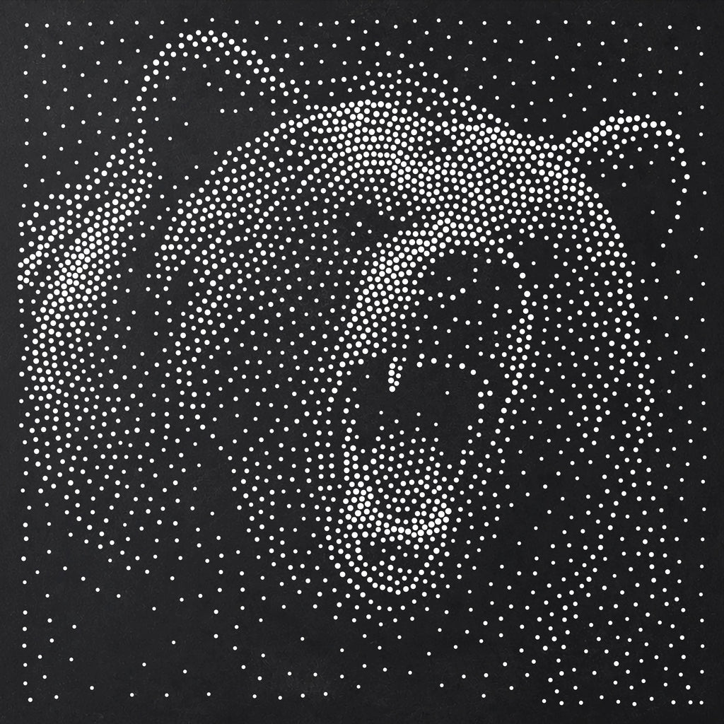 Bear Roaring reusable Mylar stencil