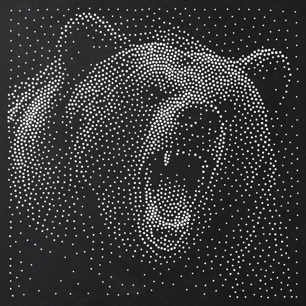 Bear Roaring reusable Mylar stencil