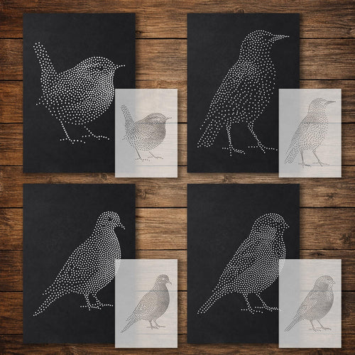Bird reusable Mylar stencil
