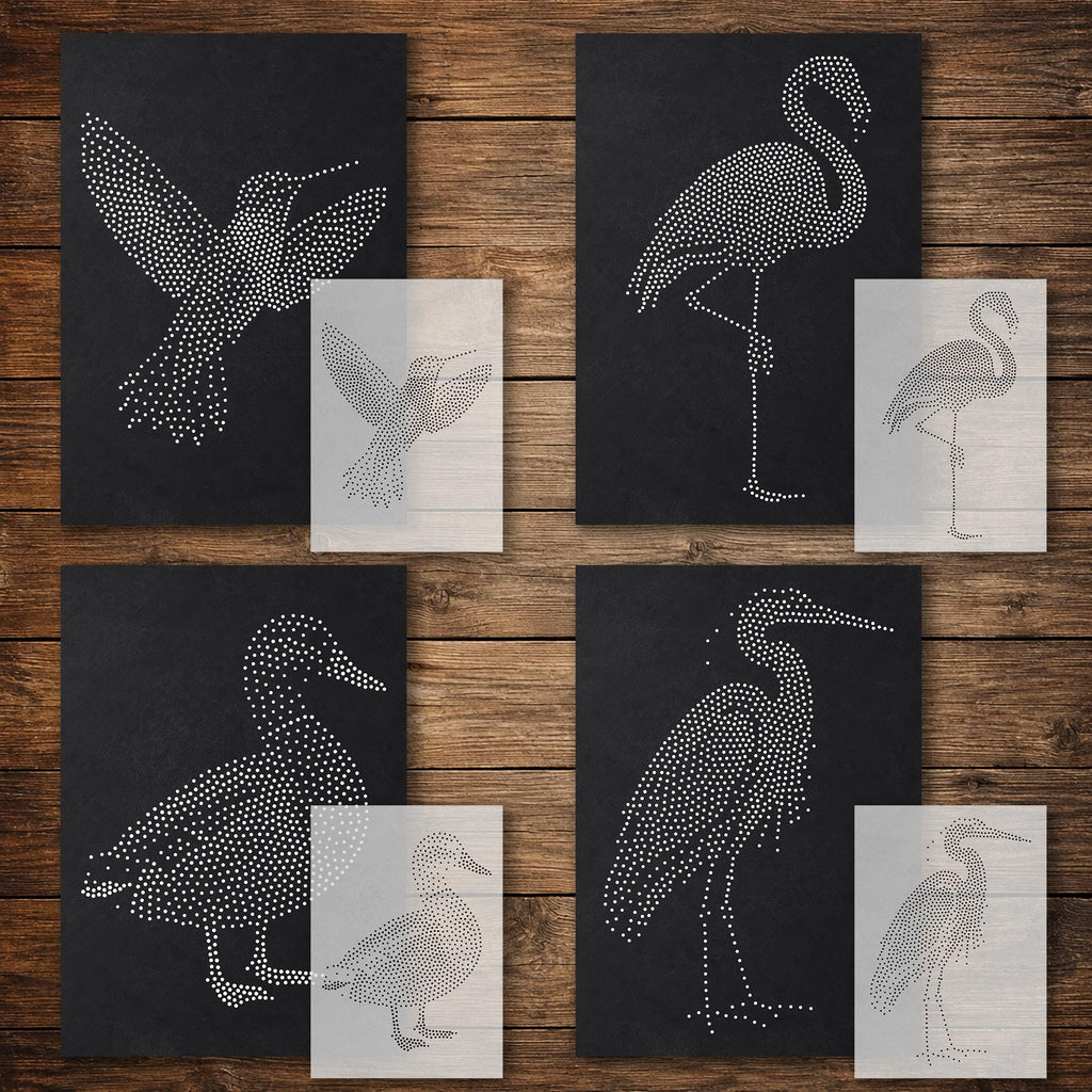 Bird reusable Mylar stencil