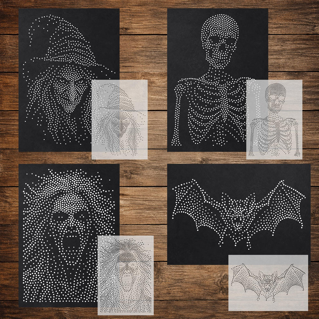 Halloween reusable Mylar stencil