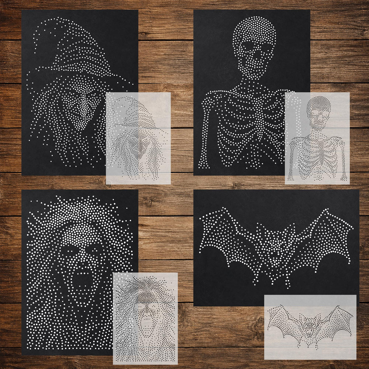 Halloween reusable Mylar stencil