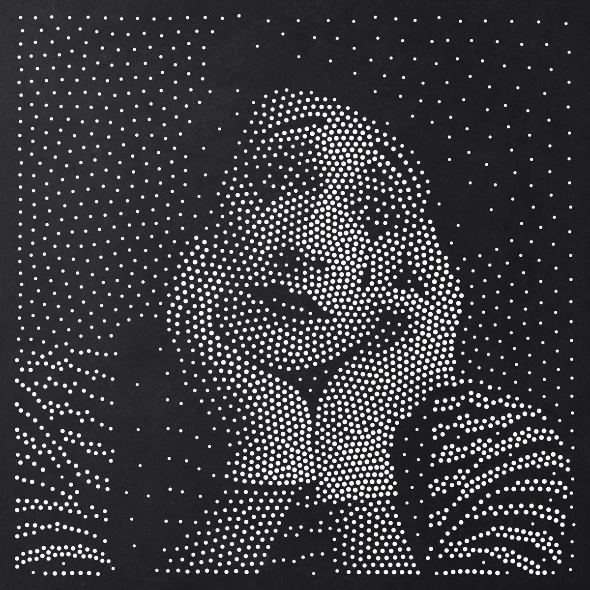 Mime Portrait reusable Mylar stencil