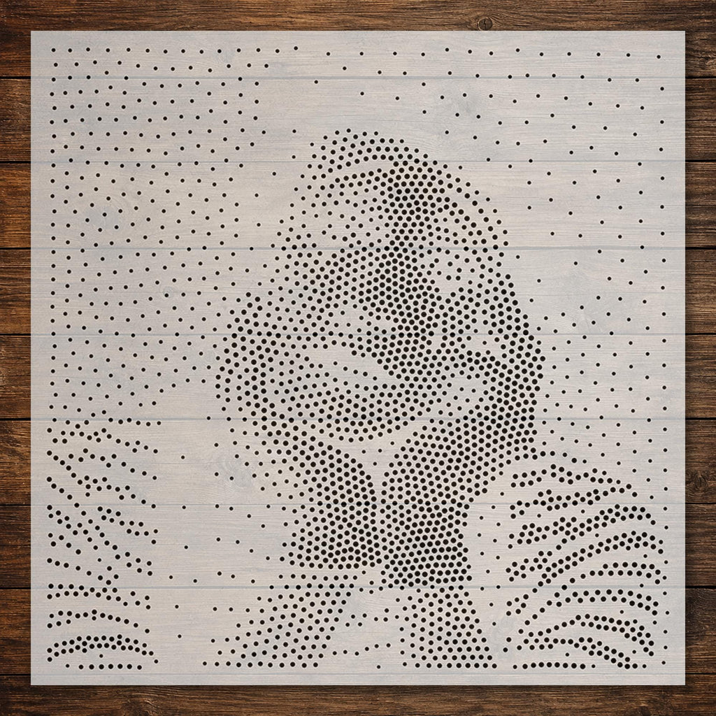 Mime Portrait reusable Mylar stencil