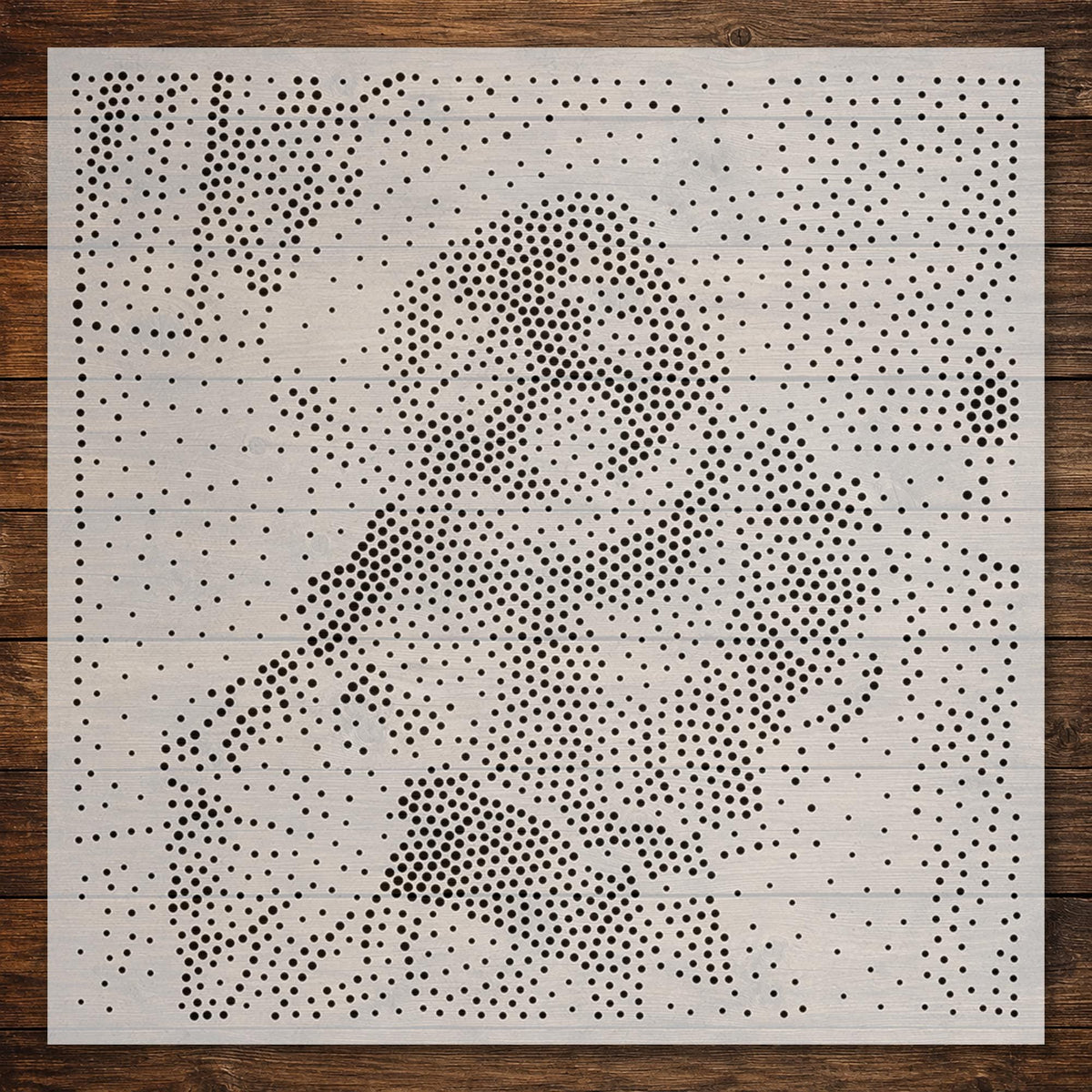 Vintage Clown Portrait reusable Mylar stencil