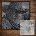 Old Cowboy Portrait reusable Mylar stencil