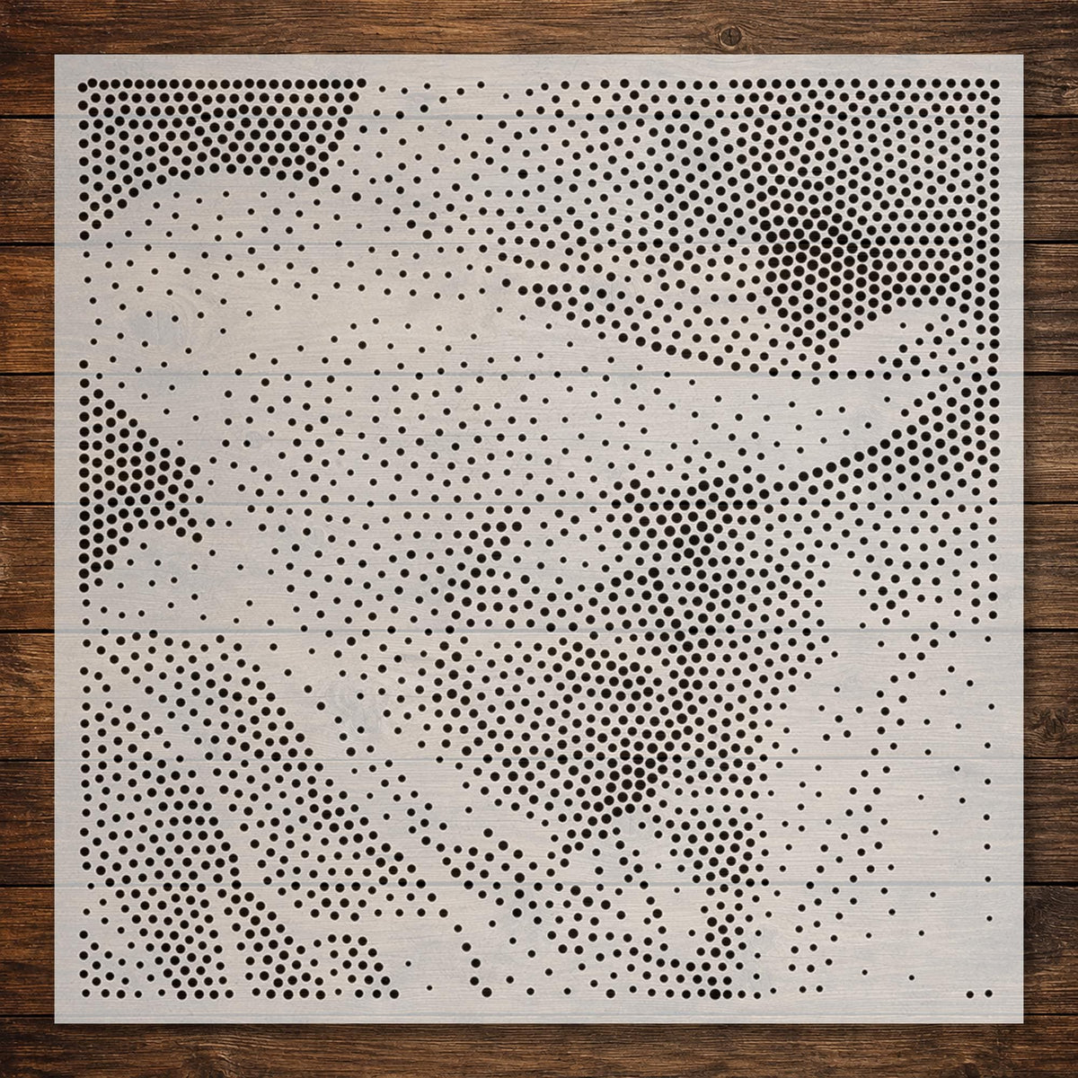 Old Cowboy Portrait reusable Mylar stencil