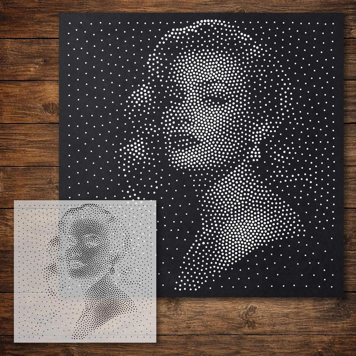 Vintage Hollywood Actress Portrait reusable Mylar stencil