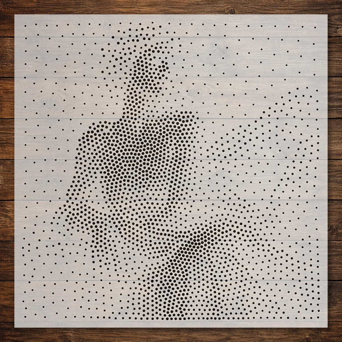 Classical Muse Portrait reusable Mylar stencil