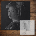 Geisha Portrait reusable Mylar stencil