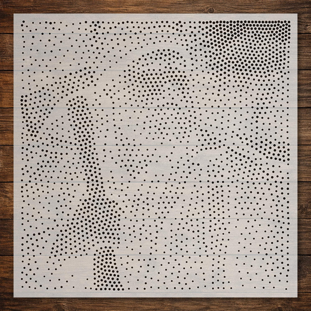 Lumberjack Portrait reusable Mylar stencil