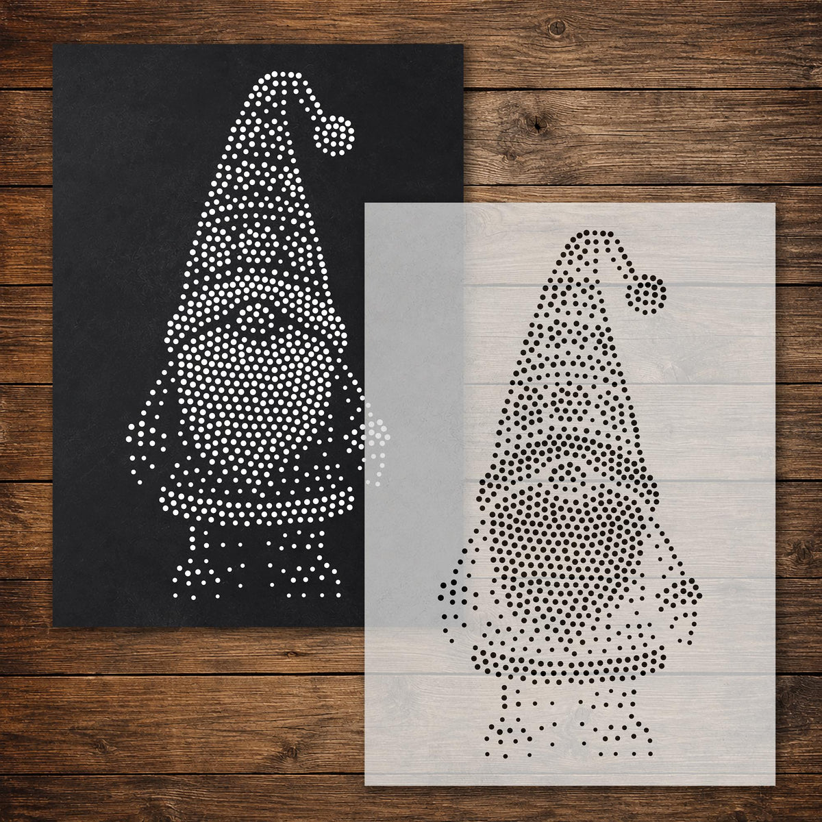 Christmas reusable Mylar stencil