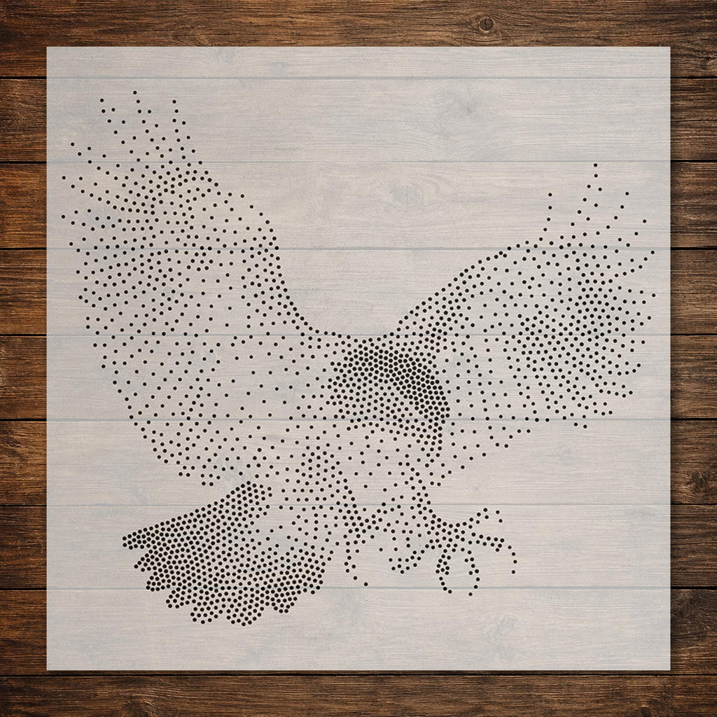 Eagle Swooping reusable Mylar stencil