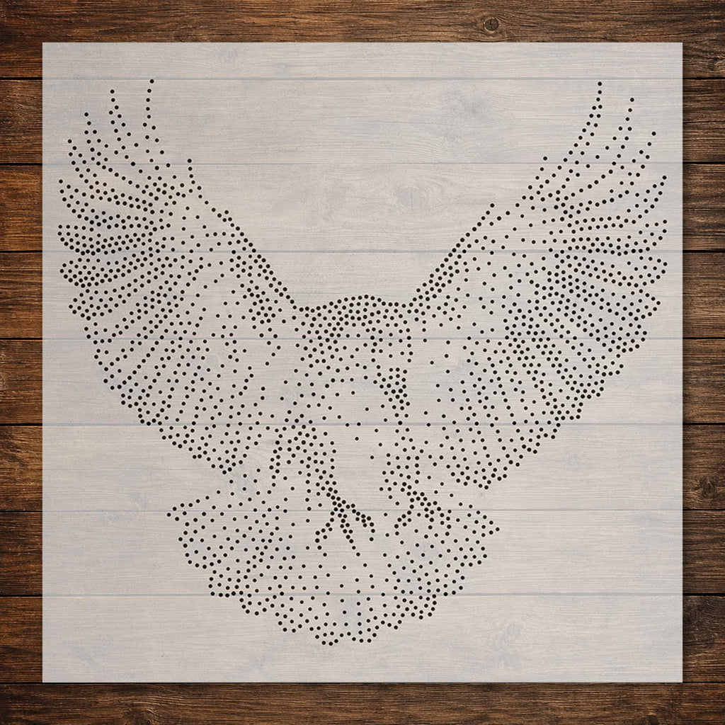 Raven Landing Bird reusable Mylar stencil