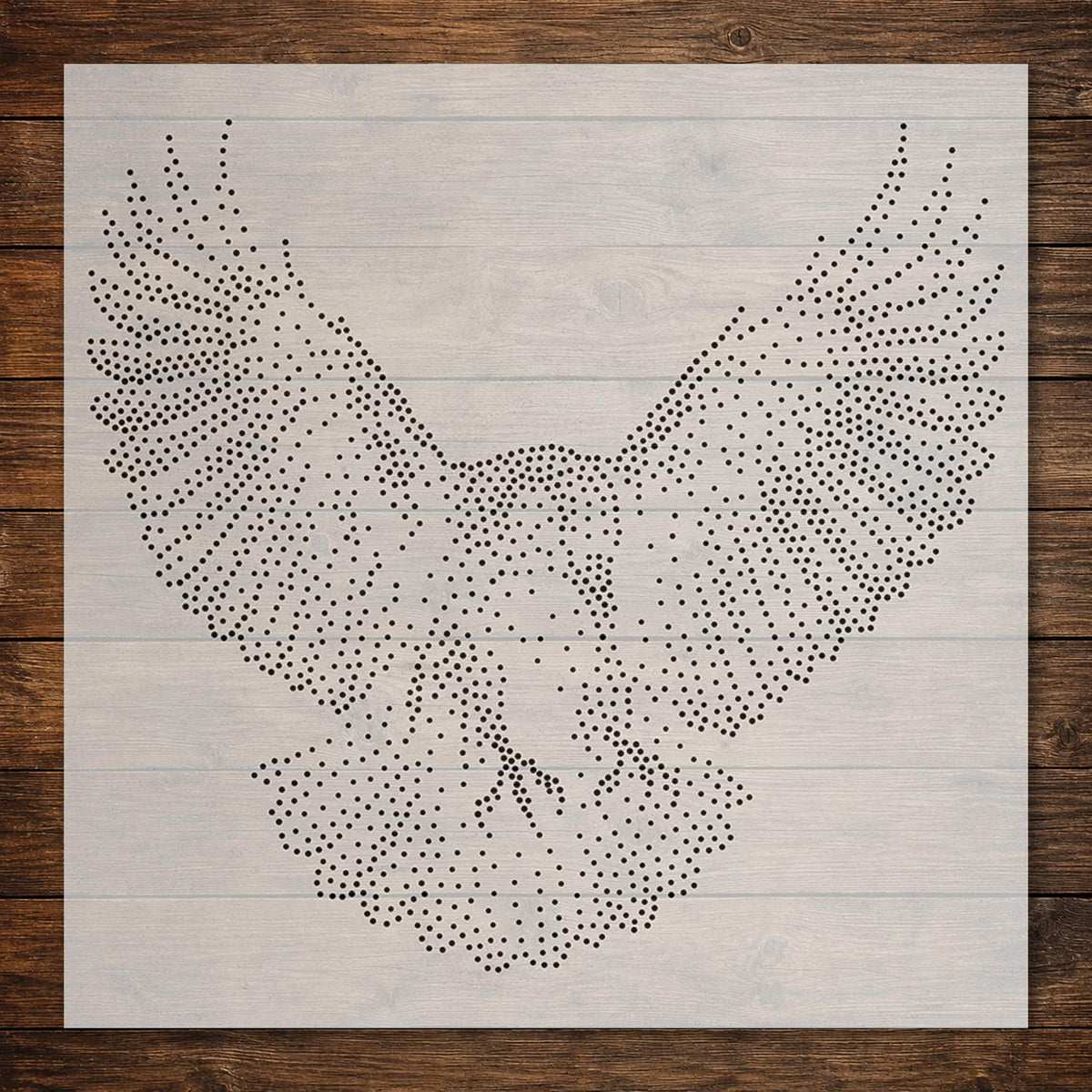 Raven Landing Bird reusable Mylar stencil