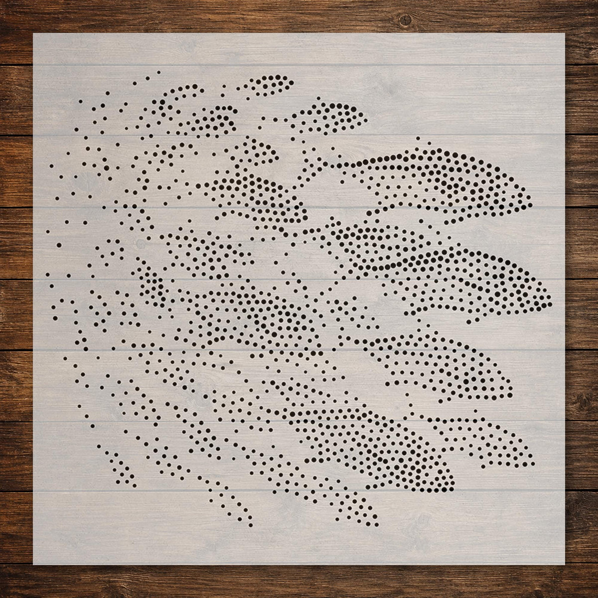 School of Fish reusable Mylar stencil