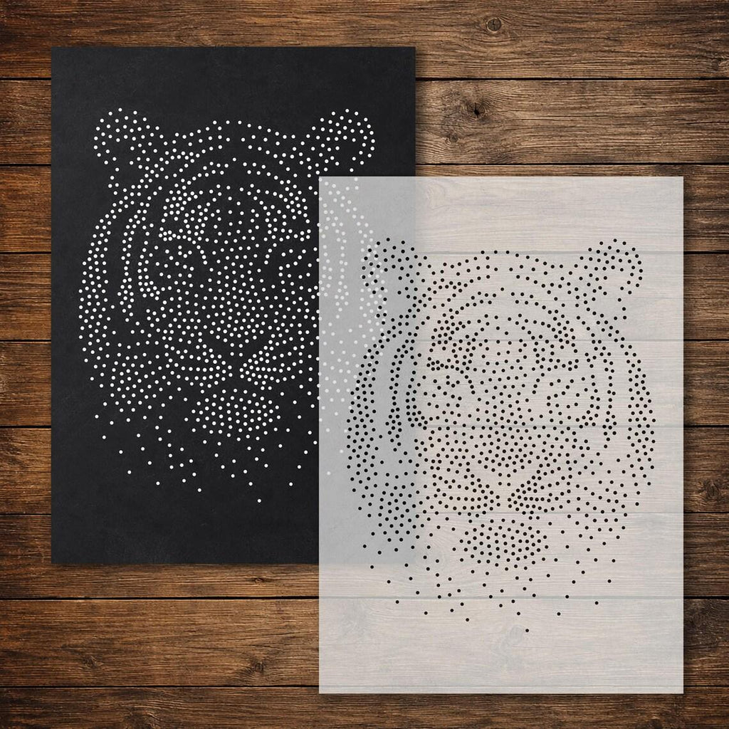 Tiger reusable Mylar stencil