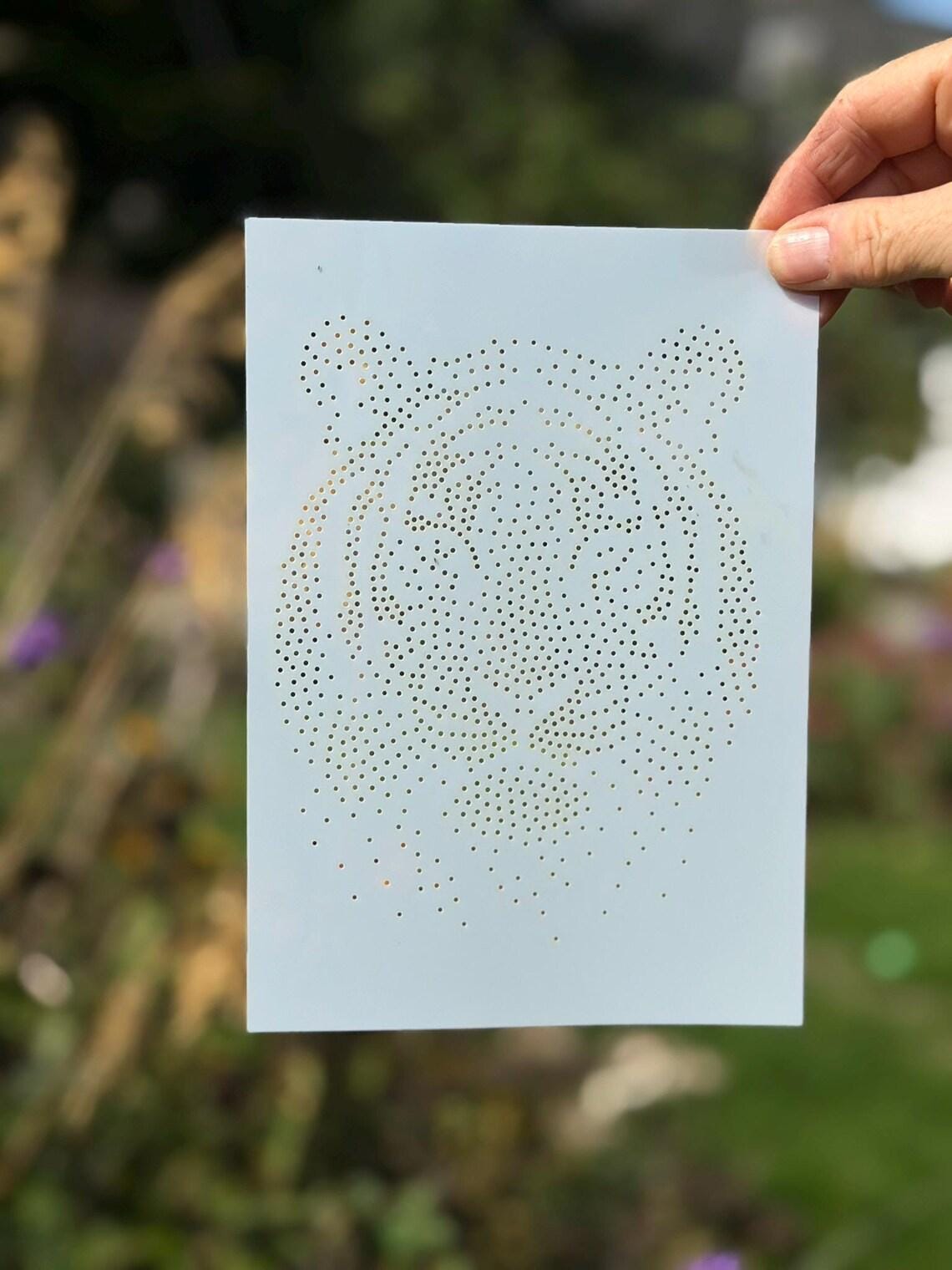 Tiger reusable Mylar stencil