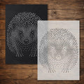 Hedgehog reusable Mylar stencil