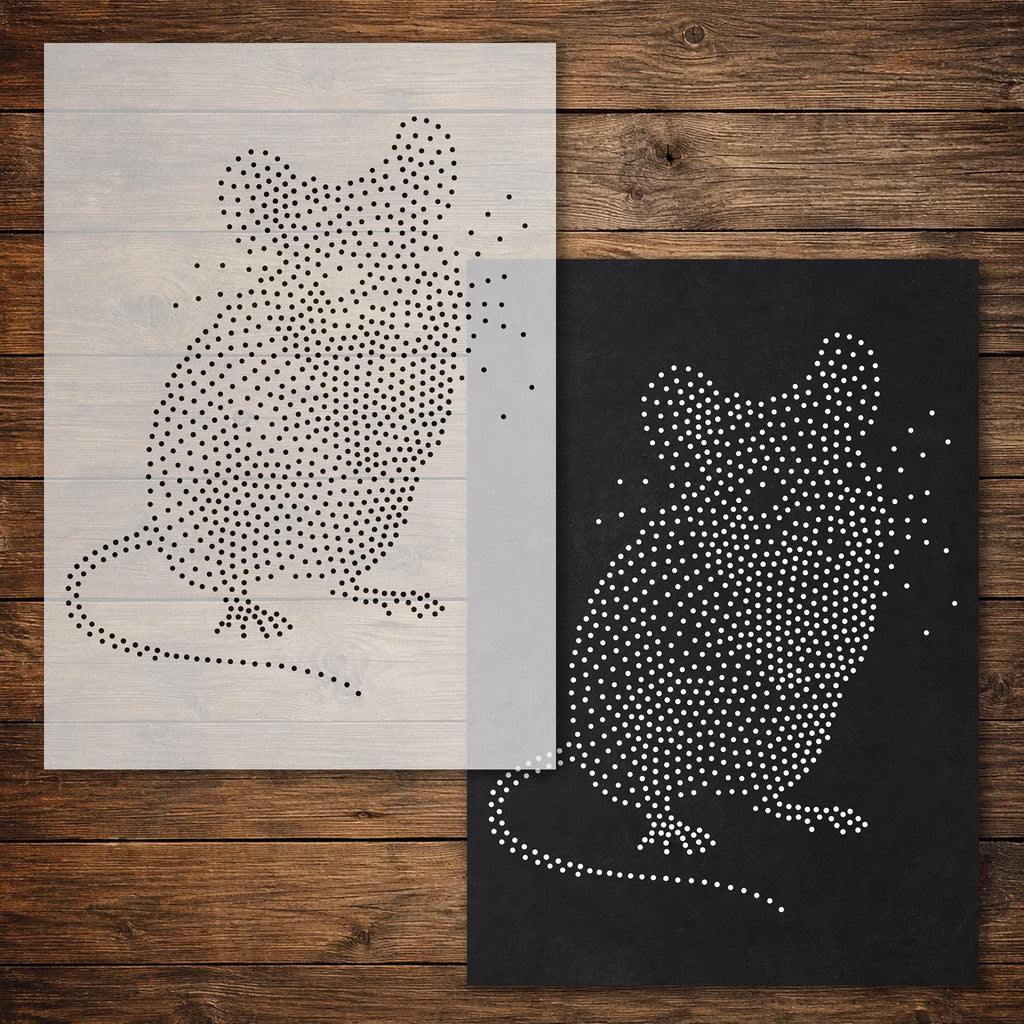 Mouse reusable Mylar stencil
