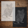 Mouse reusable Mylar stencil