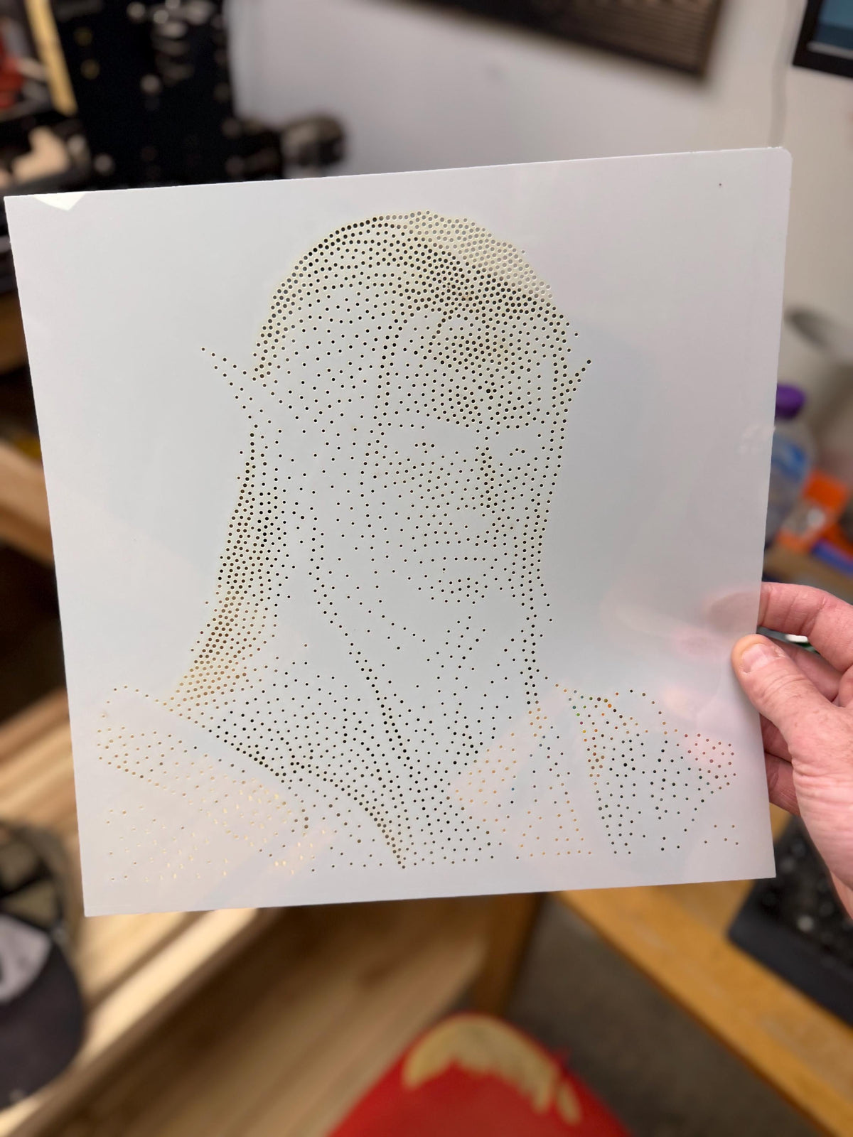 Dark Elf reusable Mylar stencil