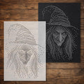 Witch reusable Mylar stencil