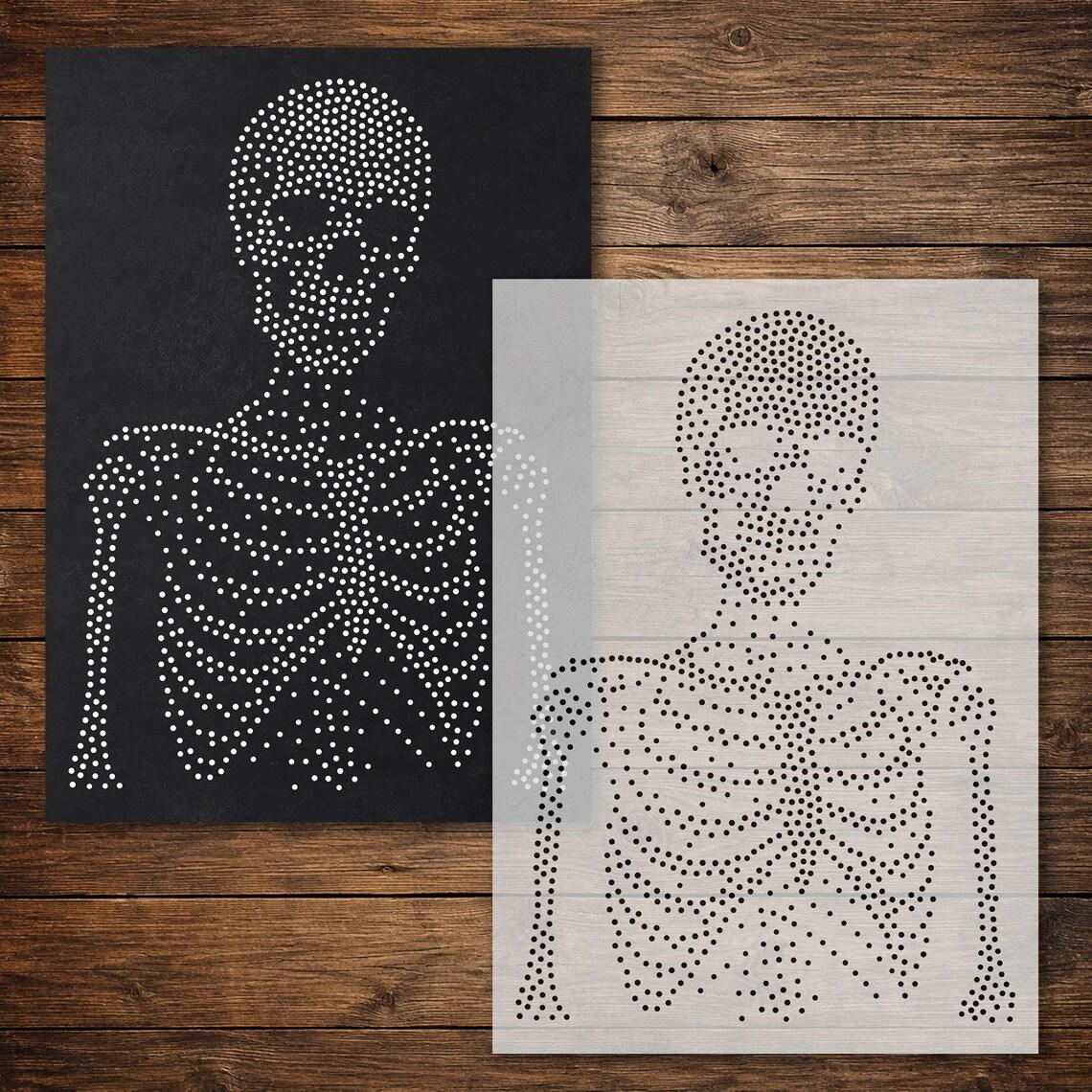 Skeleton reusable Mylar stencil