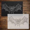 Halloween Bat reusable Mylar stencil