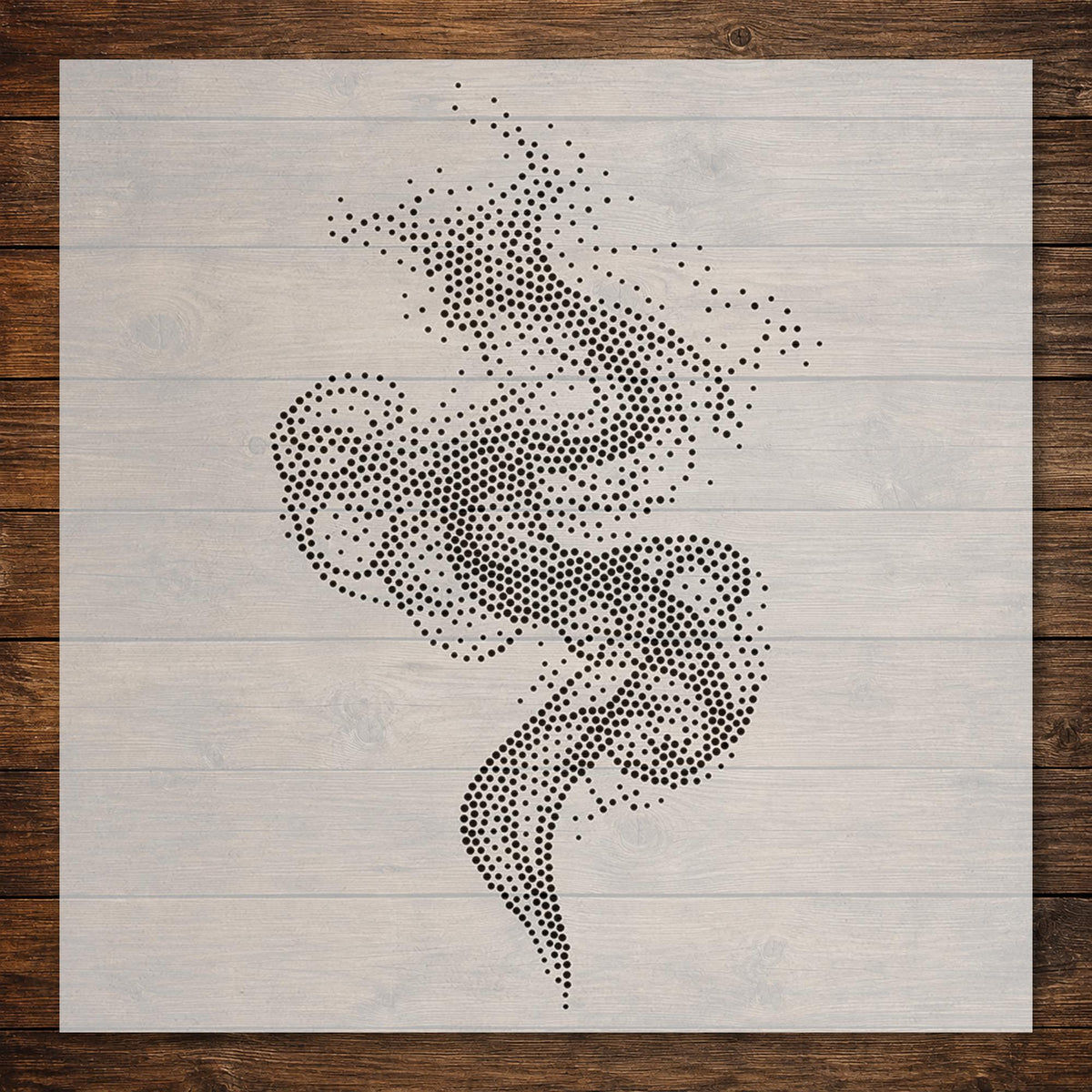 Smoke #1 Plume reusable Mylar stencil
