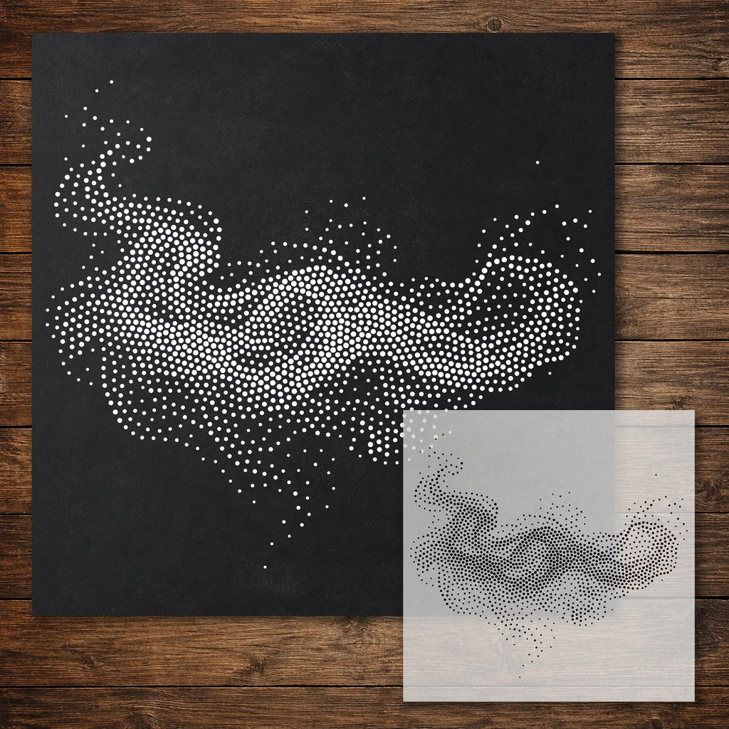 Smoke #2 Cloud reusable Mylar stencil