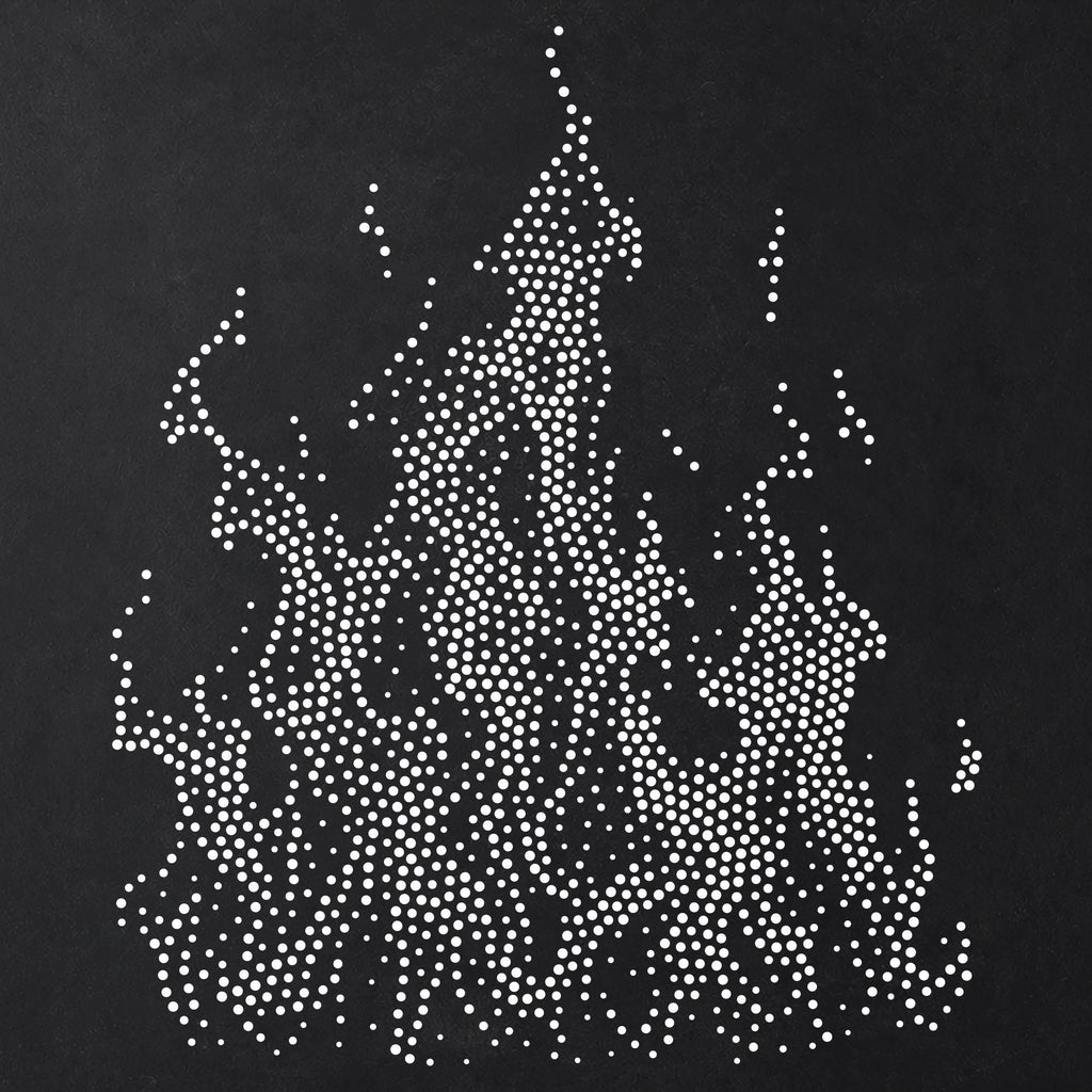 Fire Flames reusable Mylar stencil