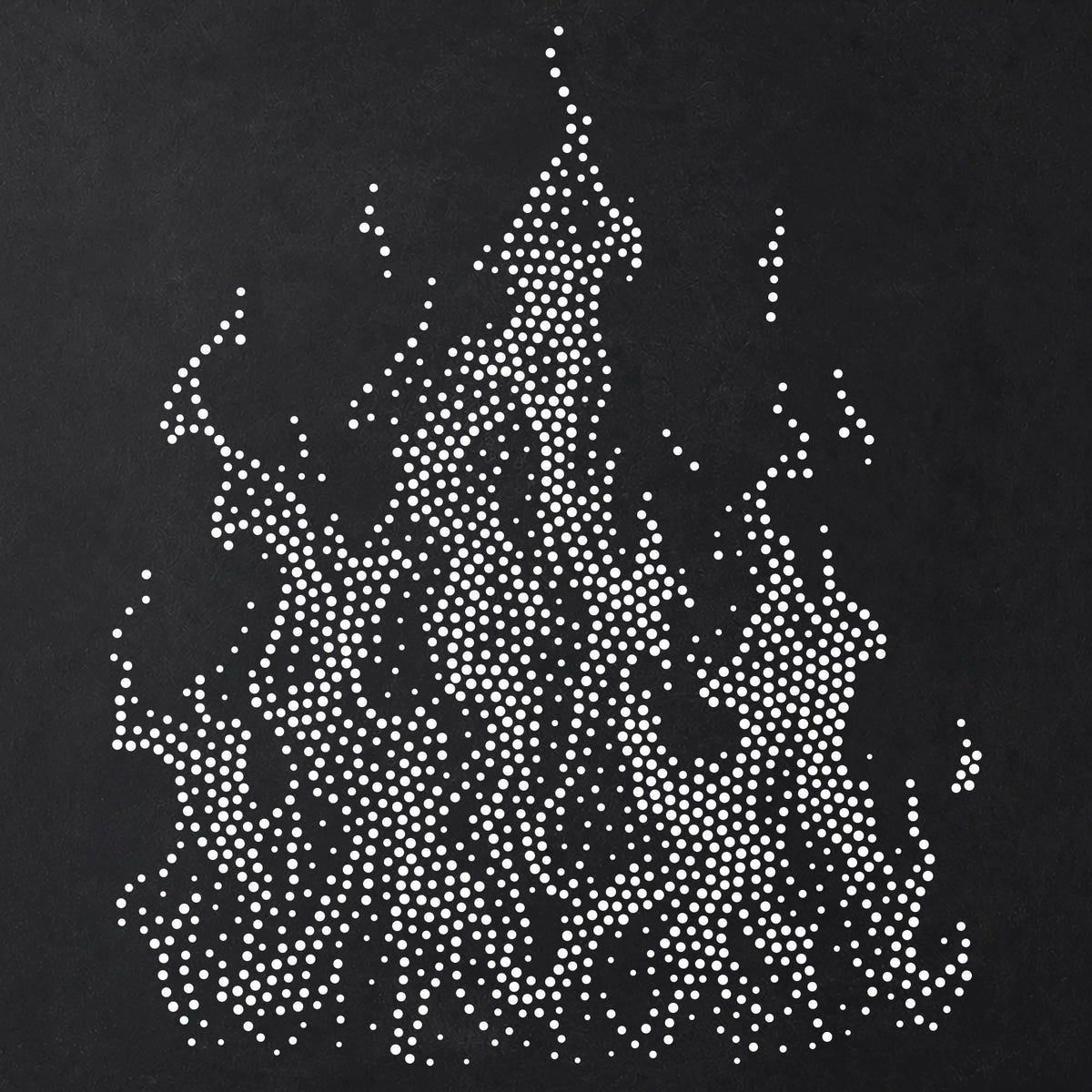 Fire Flames reusable Mylar stencil