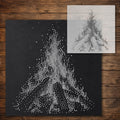Bonfire reusable Mylar stencil