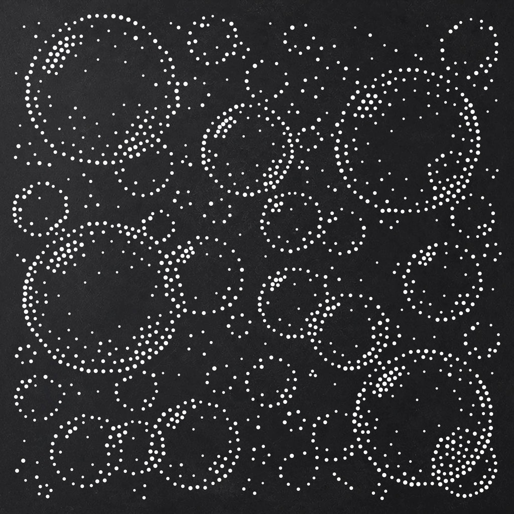 Bubbles reusable Mylar stencil